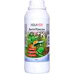 AQUAYER АнтиТоксин+К 1л - препарат для подготовки воды без отстаивания