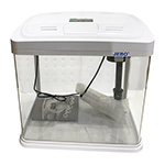 Аквариум Jebo 15л белый с фильтром и led лампой