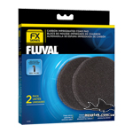 Вкладыш угольная губка 2 шт, для фильтров Fluval FX5, Fluval FX6